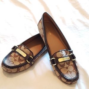 Coach Women US Shoes Size Leather Loafer Casual Mo